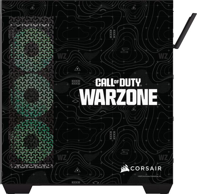 Corsair Vengeance a7500 Call of Duty® Warzone Edition PC Gamer – CPU AMD Ryzen™ 7 9800X3D con refrigeración líquida – GPU AMD® Radeon RX 9070XT – 32GB de memoria Vengeance RGB DDR5 – 2TB SSD M.2 – Negro