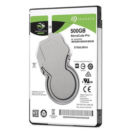 Seagate BarraCuda Pro 500GB Internal Hard Drive HDD – 2.5 Inch SATA 6Gb/s 7200 RPM 128MB Cache for Computer Desktop PC - Amazon Exclusive - Frustration Free Packaging (ST500LMZ34)