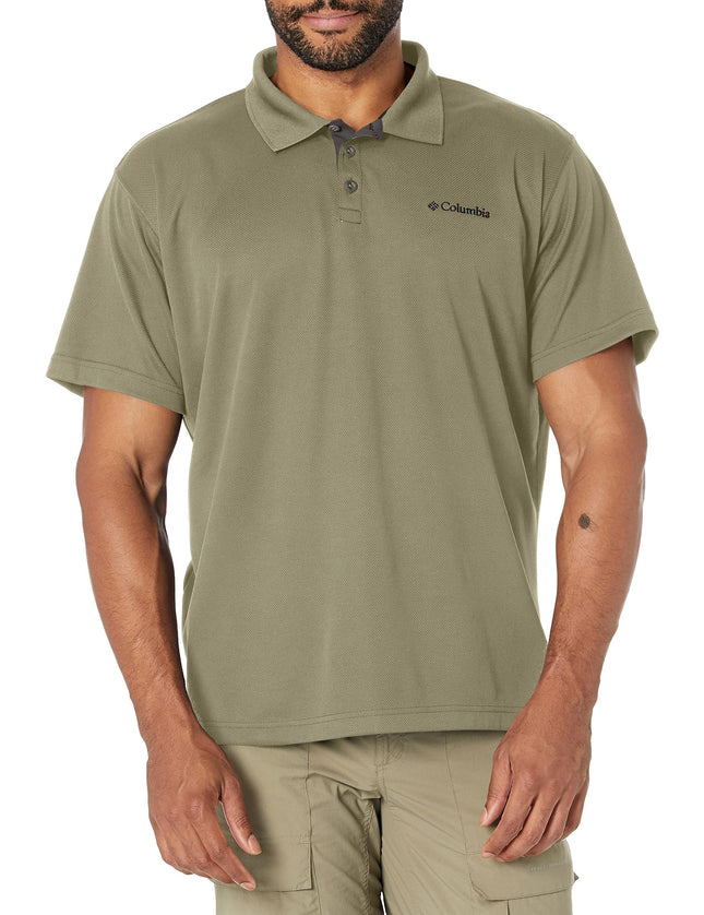 Columbia Men's Utilizer Short Sleeve Polo, Stone G