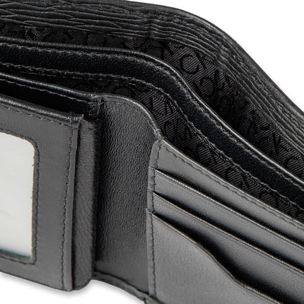 Calvin Klein Men's RFID Blocking Leather Bifold Wallet, Black Slimfold, One Size