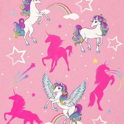 The Children's Place Girls Short Sleeve Graphic T- Shirt, Unicorn/Unicorn Rainbow/Unicorn Star, Medium