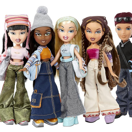 Bratz 573449EUC Sasha 20 Special Edition Original Fashion Doll Holographic Packaging & Poster-Collectable-20 Yearz Motif, Fan Fave Rerelease 2001 Replica-Includes 2 Outfits, Shoes, Bag