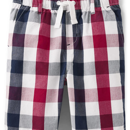Gymboree Boys' and Toddler Pull on Shorts, Red/Whi