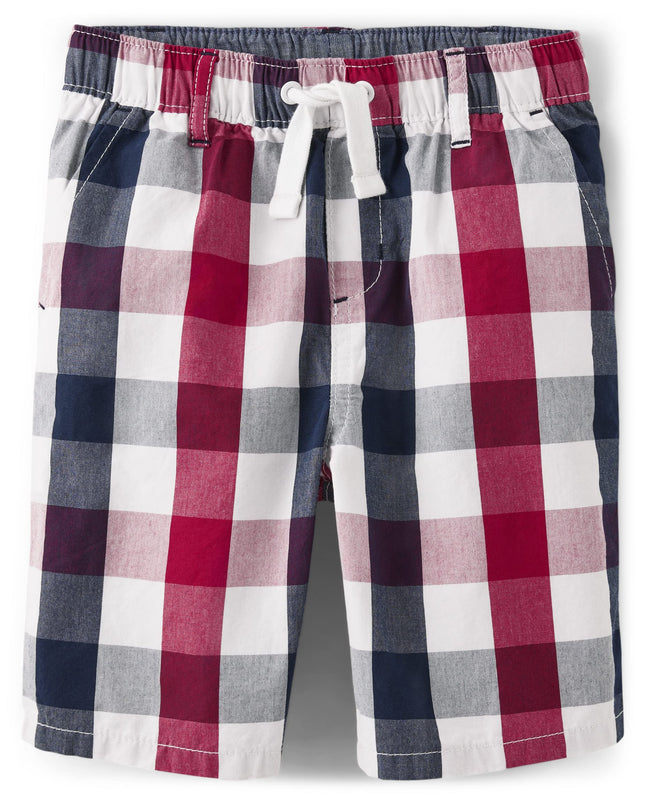 Gymboree Boys' and Toddler Pull on Shorts, Red/Whi