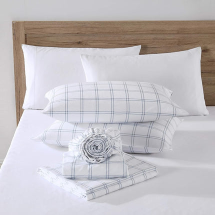 Eddie Bauer - Full Sheets, Cotton Flannel Bedding Set, Brushed for Extra Softness, Cozy Home Decor (Westridge Plaid, Full)