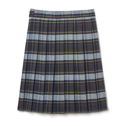 Falda plisada French Toast para niña, azul/dorado a cuadros, talla 20.5 Plus