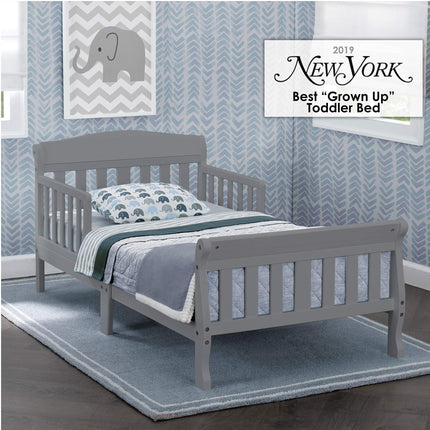 Delta Children Cama para niño pequeño Canton, con certificación Greenguard Gold, gris
