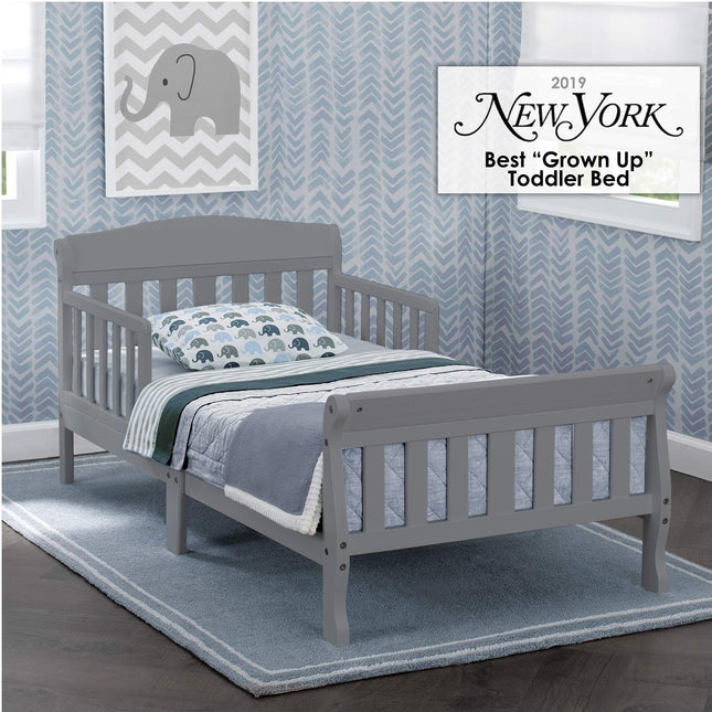 Delta Children Cama para niño pequeño Canton, con certificación Greenguard Gold, gris