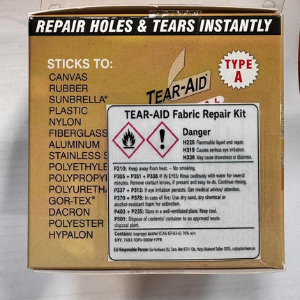 Tear-Aid Fabric Repair Kit, 3 in x 5 ft Roll, Type A, Single
