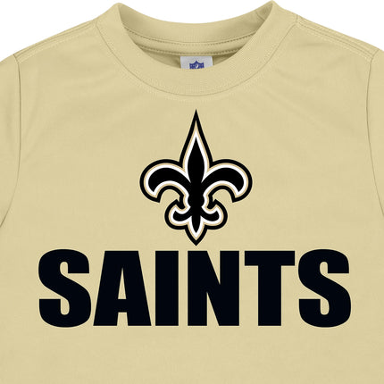 NFL New Orlean Saints 3 Pack Short Sleeve Team Fan Tee Shirt, black/yellow/grey New Orlean Saints New, 12 Months
