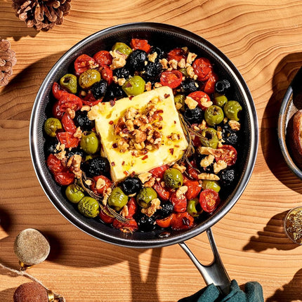 HexClad Hybrid Nonstick 20 cm Frying Pan, Stay-Cool Handle, Dishwasher-Friendly, Oven-Safe Up to 480°C, Induction Ready, Compatible with All Cooktops