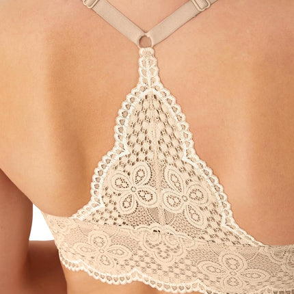 Maidenform Womens Racerback Bra with Shaping & Support, One Fab Fit Underwire Bras for Women, Lightly Lined, Front Closure, Almond/Pearl, 38B