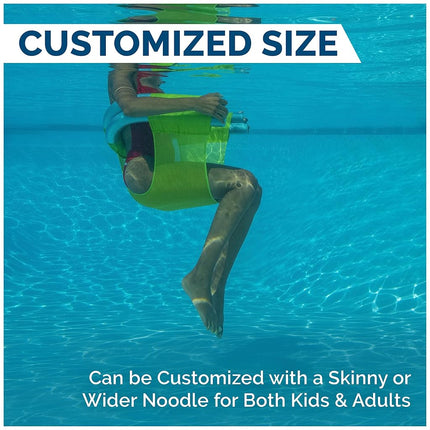 40.5" Green Noodle Sling Floating Seat Swimming Pool Accessory
