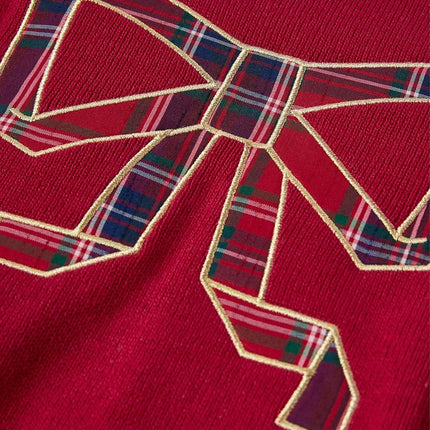 Suéteres de manga larga Gymboree para niñas y bebés, lazo rojo, 3T