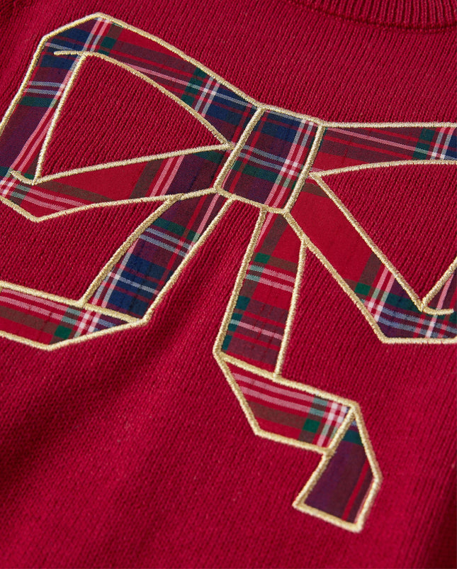 Chandails à manches longues Gymboree pour bébés filles et tout-petits, nœud rouge, 12-18 mois
