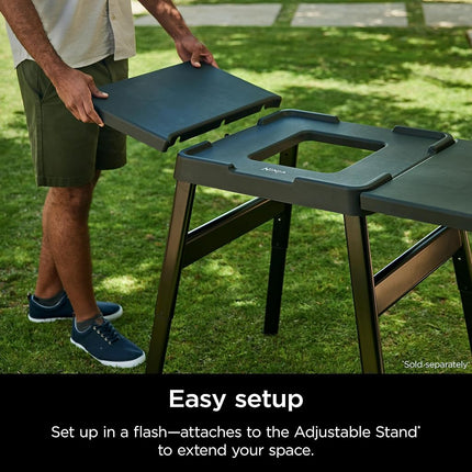 Ninja Woodfire Attachable Side Table, Weather-Resistant, Black