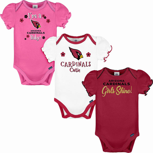 NFL GERBER Arizona Cardinals 3 Pack Short Sleeve B