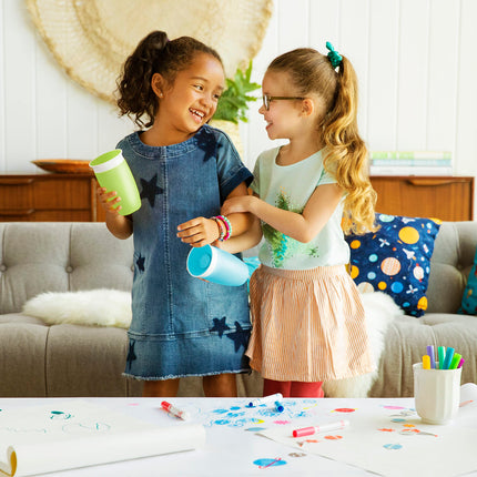 Munchkin Miracle 360 Sippy Cup, Green/Blue, 10 Ounce, 2 Count
