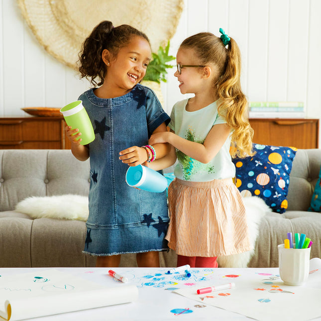 Munchkin Miracle 360 Sippy Cup, Green/Blue, 10 Ounce, 2 Count
