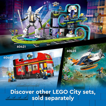LEGO City Car Transporter Truck with Sports Cars, 4 Vehicle Toy Set for 7 Plus Year Old Kids, Boys & Girls, with Trailer and 4 Minifigures for Imaginative Play, Creative Gift Idea 60408