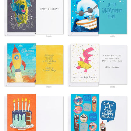 UK Greetings | Multipack of 40 Birthday Cards | Bright Designs