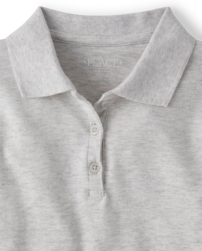 The Children's Place Multipack Short Sleeve Pique Polo, Lunar, Medium