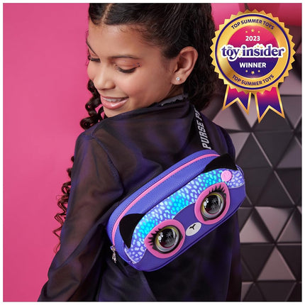 Purse Pets, Savannah Spotlight Belt Bag, Interactive Pet Toy and Crossbody Purse, over 30 Sounds and Light Effects, Kids Toys for Ages 5 and up