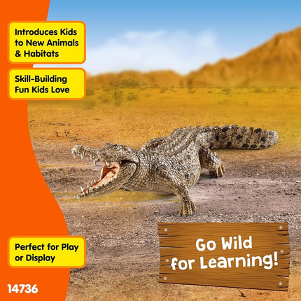 Schleich Wild Life - Crocodile Toy Figurine - Kids Ages 3+ | 14736