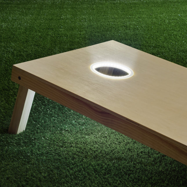 GoSports Cornhole Light Up LED Ring Kit 2pc Set - Compatible with All Cornhole Games (Red, White or Blue)