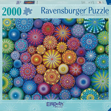 Ravensburger Radiating Rainbow Mandalas 2000 Piece Jigsaw Puzzle for Adults - 17134 - Every Piece is Unique, Softclick Technology Means Pieces Fit Together Perfectly