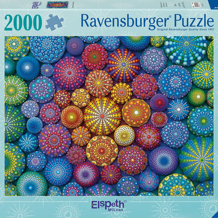 Ravensburger Radiating Rainbow Mandalas 2000 Piece Jigsaw Puzzle for Adults - 17134 - Every Piece is Unique, Softclick Technology Means Pieces Fit Together Perfectly