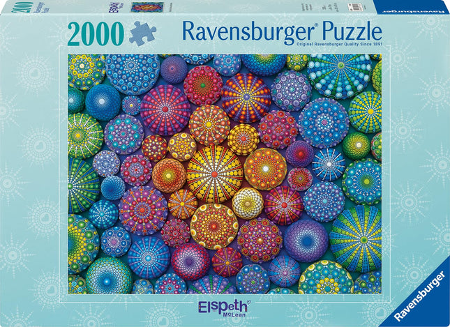 Ravensburger Radiating Rainbow Mandalas 2000 Piece Jigsaw Puzzle for Adults - 17134 - Every Piece is Unique, Softclick Technology Means Pieces Fit Together Perfectly