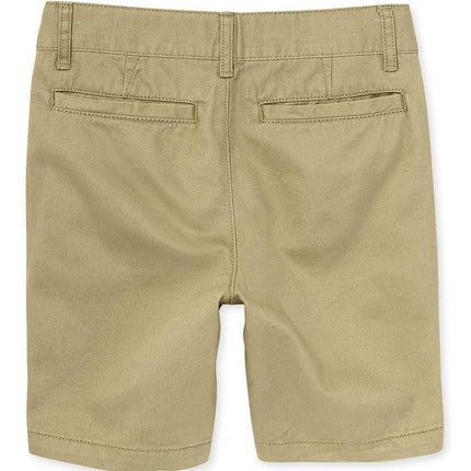 The Children's Place boys Stretch Chino Shorts, FLAX, 4