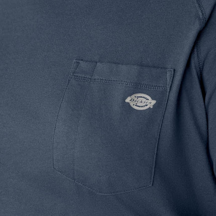 T-shirt à manches courtes et poche Dickies pour homme, rafraîchissant, bleu marine foncé, grande taille