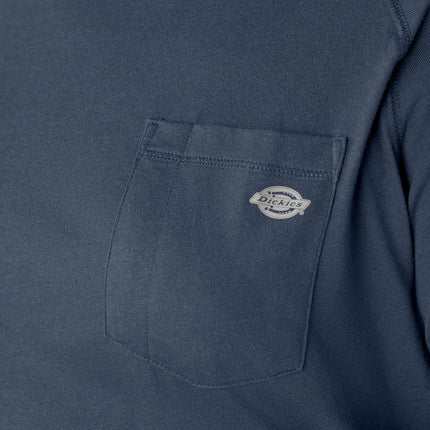 Camiseta Dickies de manga corta refrescante con bolsillo para hombre, azul marino oscuro, 3XG Grande Alto