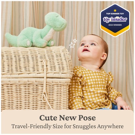 GUND Peluche de dinosaurio Fern, animales de peluche para bebés y niños pequeños, verde, 25.4 cm