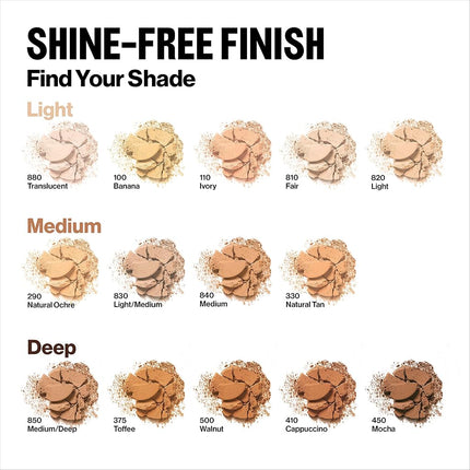 Revlon Powder Foundation by, ColorStay Face Makeup, Longwearing, Oil Free, Fragrance Free, Noncomedogenic, Natural Ochre (290)