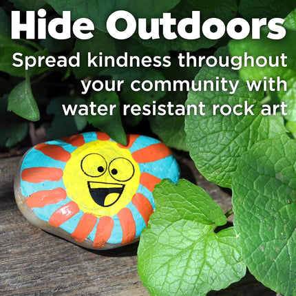 Creativity for Kids Hide & Seek Rock Painting Kit - Arts & Crafts for Kids - Includes Rocks & Waterproof Paint