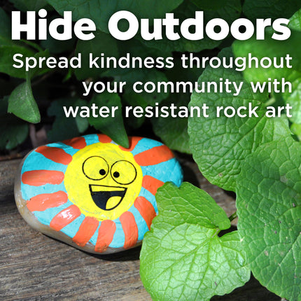 Creativity for Kids Hide & Seek Rock Painting Kit - Arts & Crafts for Kids - Includes Rocks & Waterproof Paint