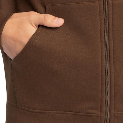 Fruit of the Loom Unisex's Eversoft Fleece Hoodies, Pullover, Moisture Wicking & Breathable, Sizes S-4x Hooded Sweatshirt, Warm Mocha Full Zip, Medium