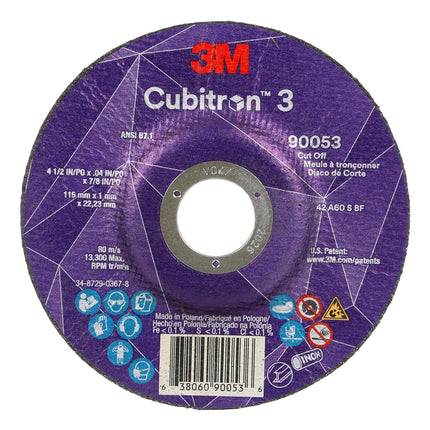 3M Cubitron 3 Cut-Off Wheel, 90053, Pack of 50, 60