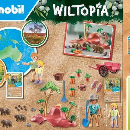 Playmobil 71625 Wiltopia: Wombat Shelter, Adventure in the Australian Outback, made from over 80% recycled and bio-based material, detailed play sets suitable for children ages 4+