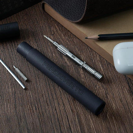 711L Pen Driver TG - Compact EDC Bit Driver with Foldable L-Handle | Compatible with 4mm Precision Bits & 1/4" Double-Ended Bits | 7DP1D