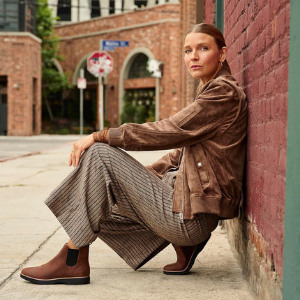 Dr. Scholl's Shoes Women's Northbound Chelsea Boot, Mocha Taupe Microfiber, 8.5 Wide