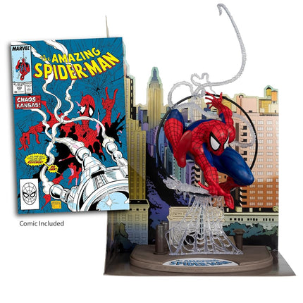 McFarlane Marvel Spider-Man 1:6th Scale Posed Figure with Scene & Comic (Based on The Amazing Spider-Man #301) Toys