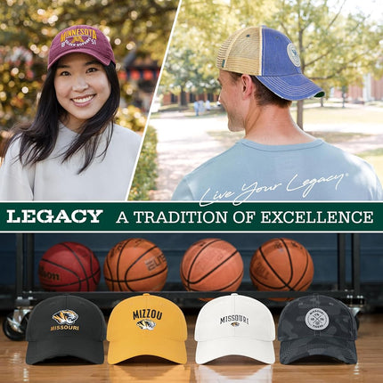 Legacy NCAA Officially Licensed Baseball Hat, Lightweight Cap for Men & Women, (OFA), One Size Fits Most, Snapback Closure