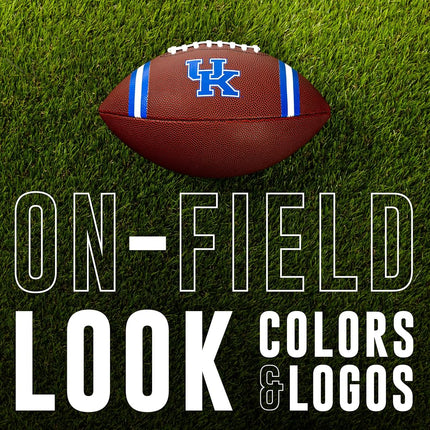 Franklin Sports Kentucky Wildcats - Kentucky Wildcats Junior Football - PVC Football with Embossed Team Logos - College NCAA Official Licensed Product