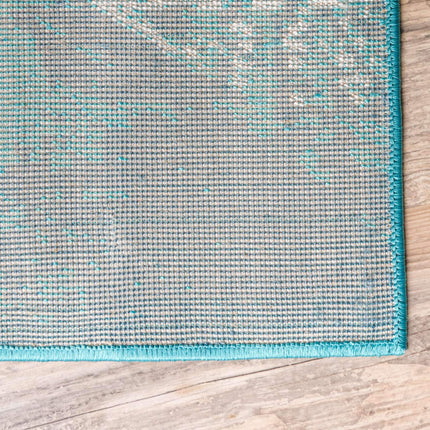 Unique Loom Sofia Collection Traditional Vintage Turquoise Runner Rug (2' x 10')