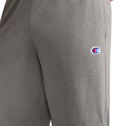 Champion Men’s 9” Lounge Shorts, Standard Fit, Lightweight, Available in Regular and Big & Tall, Granite Heather - C Patch Logo, XX-Large Tall