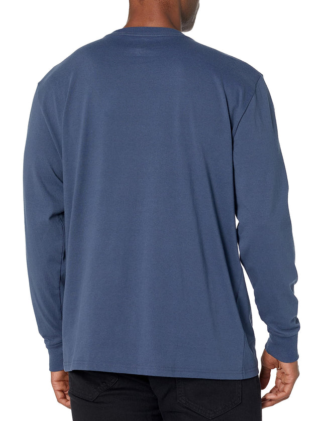 Dickies Men's Long Sleeve Regular Fit Icon Graphic T-Shirt, Ata Midnight Blue, Medium